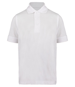 K406 Kids Klassic Poly/Cotton Pique Polo Shirt White