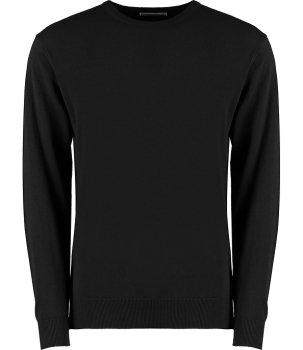 K253 Kustom Kit Arundel Crew Neck Sweaters Black