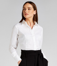 K388 Kustom Kit Ladies Long Sleeve Tailored City Business Shirt