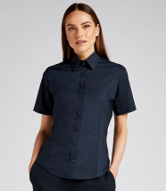 K742F Kustom Kit Ladies Short Sleeve Tailored Business Shirt