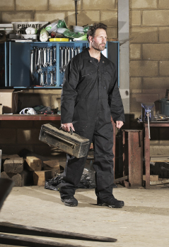 366 Fort Zip Front Coverall Black