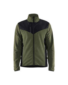 Blaklader Knitted Jacket With SoftShell Green/Black