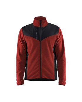 Blaklader Knitted Jacket With SoftShell Red/Black