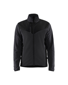 Blaklader Knitted Jacket With SoftShell Grey/Black
