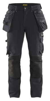 Blaklader Craftsman Trousers 4-Way Stretch Dark Grey/Black