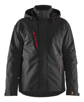 Blaklader Lightweight Lined winter Jacket stretch Black/Red