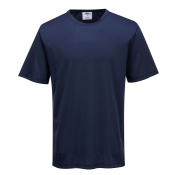 POLYESTER T-SHIRT SIZE MED NAVY