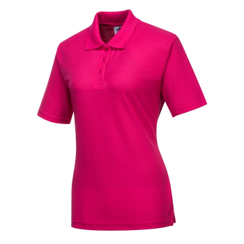 LADIES POLO SHIRT MED PINK