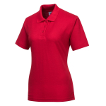 LADIES POLO SHIRT MED RED
