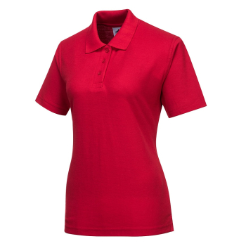 LADIES POLO SHIRT XS RED