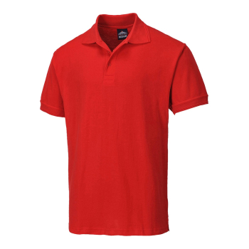 NAPLES POLO SHIRT SIZE LRG RED