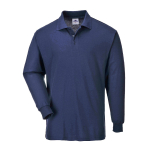 LONG SLEEVED POLO SHIRT SIZE MED NAVY