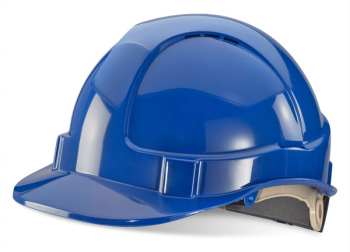 B-BRAND SAFETY HELMET BLUE WHEEL RATCHET HEADGEAR