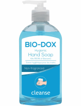 BIO-DOX BACTERICIDAL HAND SOAP 300ML FLIP TOP SQUEEZIE BOTTLE