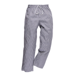 BROMLEY CHEFS TROUSER MED BLUE/WHITE CHECK