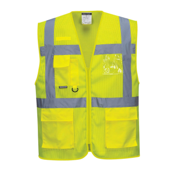 ATHENS MESHAIR EXECUTIVE VEST YELLOW MED