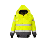 3IN1 BOMBER JACKET SIZE SML YELLOW/GREY