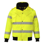 HI-VIS 3 IN 1 BOMBER JACKET SIZE SML YELLOW