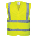 HI-VIS BAND AND BRACE VEST SIZE SML/MED YELLOW