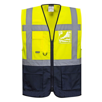 WARSAW EXECUTIVE VEST SIZE SML YELLOW/NAVY