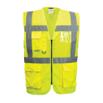 MADRID EXECUTIVE MESH VEST SIZE MED YELLOW