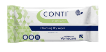 CONTI FLUSHABLE DRY WIPE 50 WIPES PER PACK 22 X 24CM