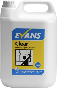 CLEAR WINDOW, GLASS & STAINLESS STEEL CLEANER 5 LTR