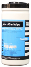 VINCO-SANWIPE CLEANING AND SANITISING WIPE 6 x(200) WHITE