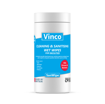 VINCO-SANWIPE CLEANING AND SANITISING WIPE x(200) WHITE