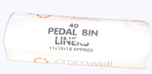 PEDAL BIN LINER 28G (40 PER ROLL) 11 X 18 X 18