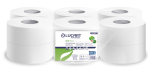 812350 WHITE 2 PLY MINI JUMBO TOILET ROLL 150M 80MM CORE