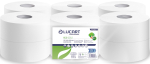 812353 WHITE 2 PLY MINI JUMBO TOILET ROLL 200M 60MM CORE