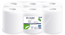 852497 WHITE 2 PLY CENTREFEED ROLLS 150M X 190MM 417 SHEETS