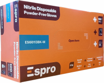 BLACK NITRILE POWDER FREE DISP GLOVE 5.5G MED PER 100 BLACK NITRILE POWDER FREE DISP GLOVE 5.5G MED PER 100