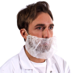 BEARD SNOODS WHITE (1000)