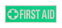 FIRST AID REFLECTIVE FRONT [125x43MM]
