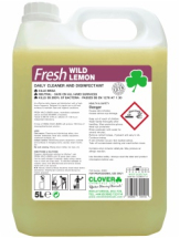 FRESH WILD LEMON DAILY CLEANER AND DISINFECTANT 5 LTR