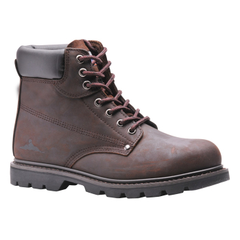 WELTED SAFETY BOOT SB SIZE 39/6 BROWN