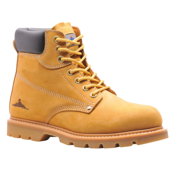 WELTED SAFETY BOOT SB SIZE 39/6 HONEY