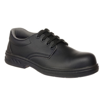 LACED SAFETY SHOE S2 SIZE 44/ 10 BLACK