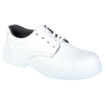 LACED SAFETY SHOE S2 SIZE 41/7 WHITE