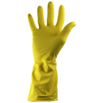 YELLOW HOUSEHOLD GLOVES 8-8.1/2 LARGE