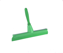 300MM OVERMOULDED SQUEEGEE WITH SHORT HANDLE GREEN
