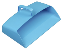 BLUE 12inch WIDE ENCLOSED PLASTIC DUST PAN