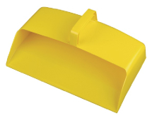 YELLOW 12inch WIDE ENCLOSED PLASTIC DUST PAN