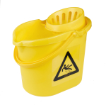 12 LITRE YELLOW POLY MOP BUCKET