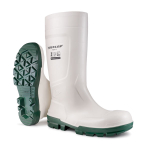 DUNLOP WORK-IT SAFETY PVC WELLINGTON WHITE SIZE 8 (42) DUNLOP WORK-IT SAFETY PVC WELLINGTON WHITE SIZE 8 (42)