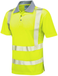 WOOLACOMBE ISO 20471 CL 2 COOL VIZ PLUS POLO HV YELLOW 3XL
