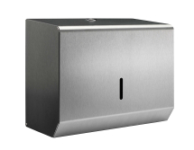 BRUSHED STAINLESS STEEL C/FOLD SMALL HAND TOWEL DISPENSER
