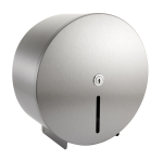 BRUSHED STAINLESS STEEL MINI JUMBO TOILET ROLL DISPENSER